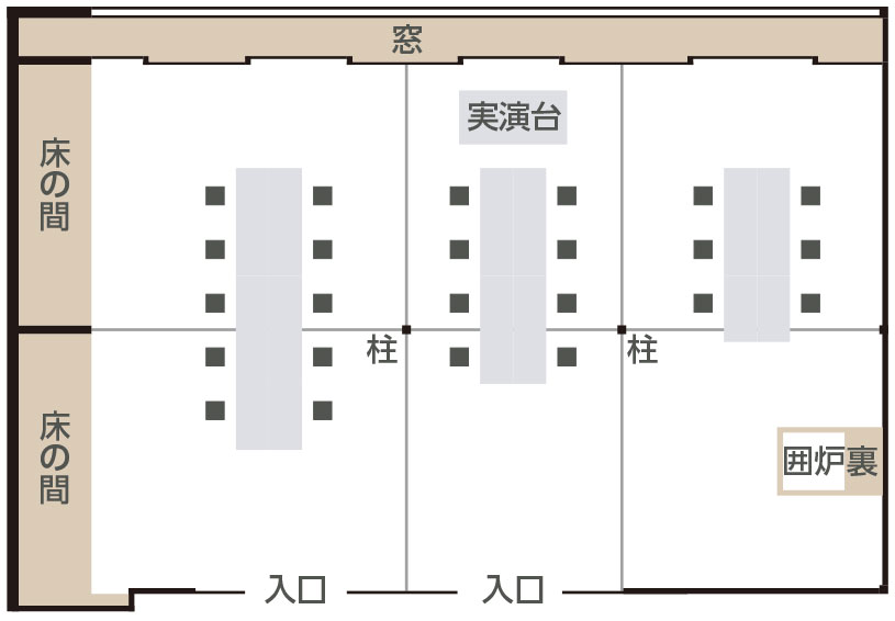 会場レイアウト例1